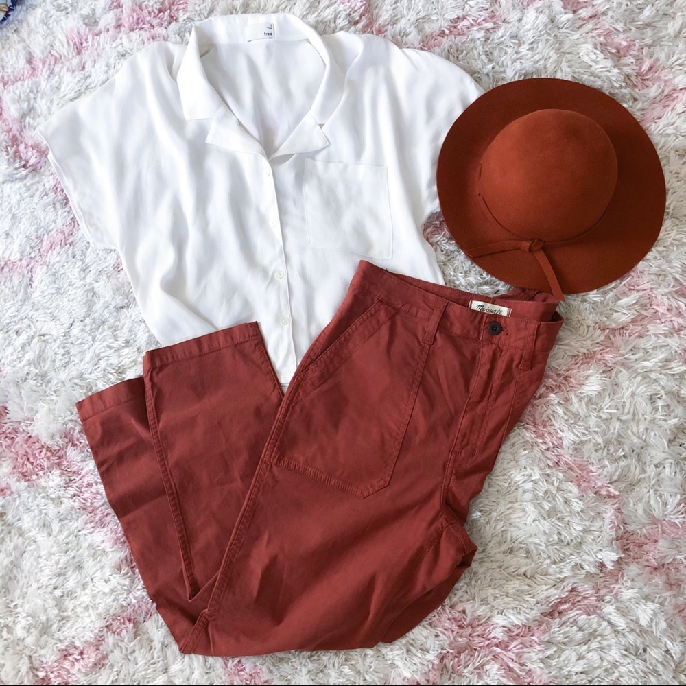 Madewell Curvy Stovepipe Fatigue Pants 27